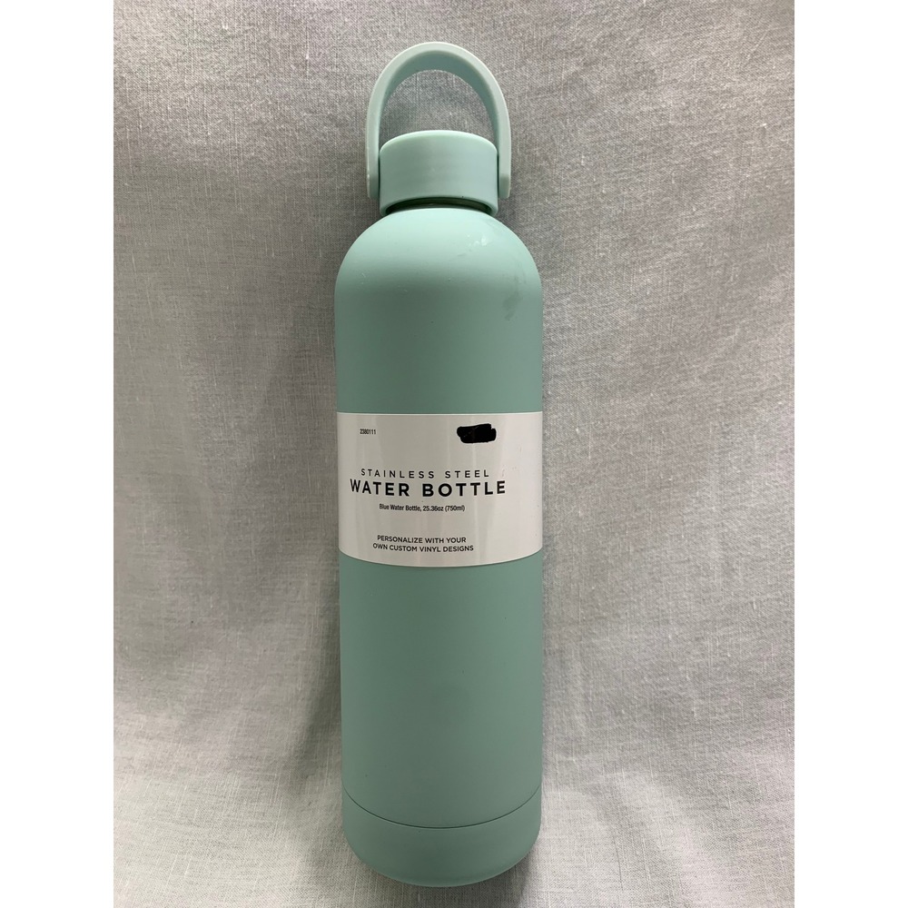 Hobby Lobby Stainless Steel Water Bottle 25.36oz Mint Blue Matte 2380111 NEW#570